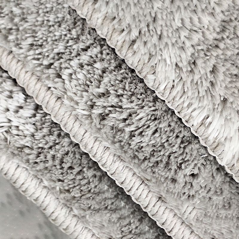 Light Color Simplicity Area Rug Polyester Solid Rug Non-Slip Backing Indoor Rug for Living Room