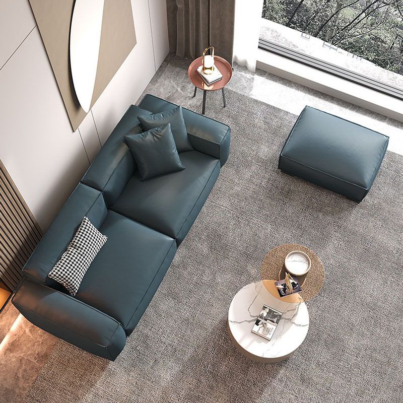 Nordic Down Fill Cushions Square Tufted Sofa for  Living Room