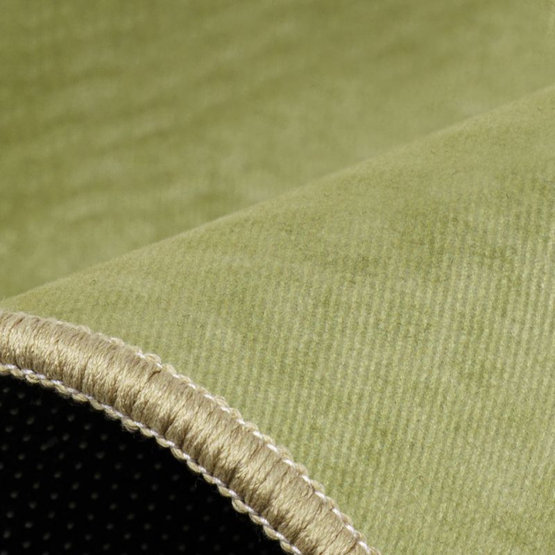 Rapis moderne vert Polyester Rattract Print Rapis lavable pour le salon