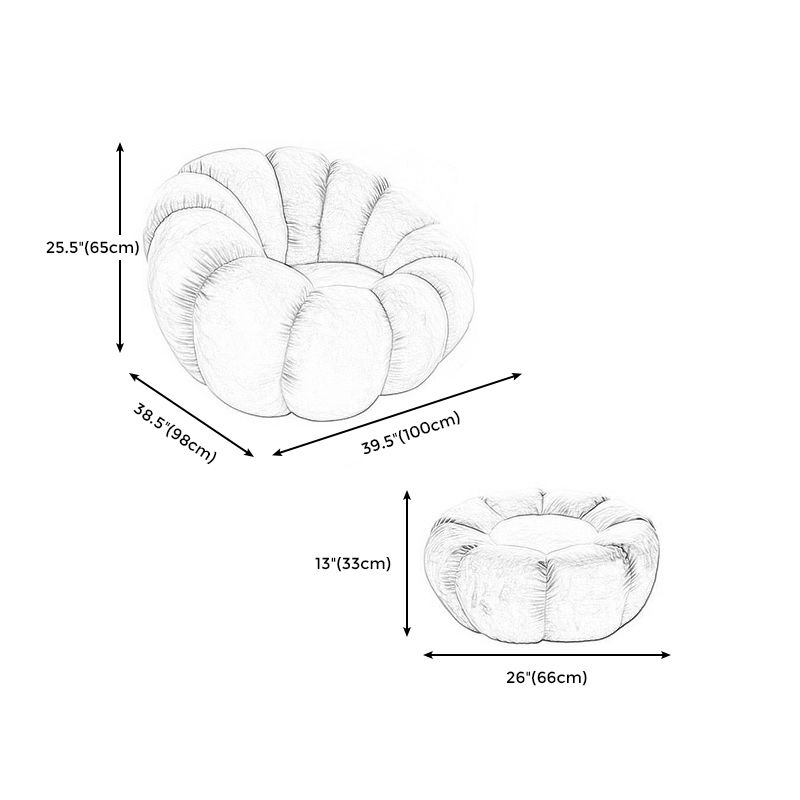 Modern Arm Chair, Wool Upholstered Fixed Back Accent Chair, 38.5"(W) X 39"(D) X 25.5"(H)