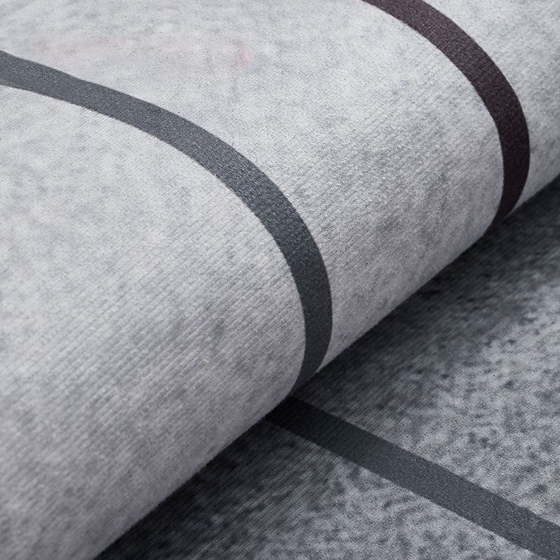 Gorgeous Gray Tone Carpet Modern Polyester Area Rug Living Room Area Rug with Non-Slip Backing