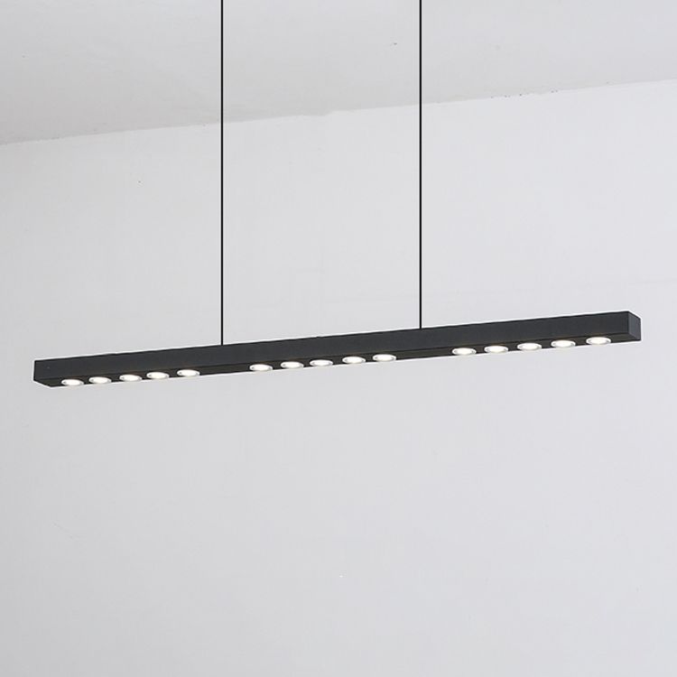 Lumière de lustre à bande longue à bande passante moderne pour salle à manger de cuisine