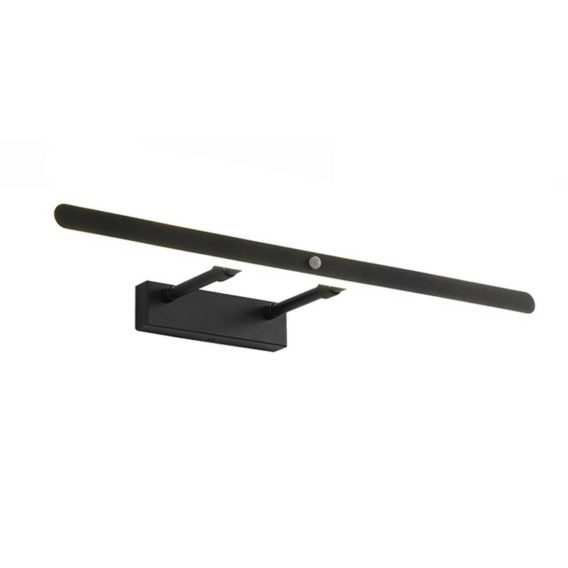 Minimalist 1-Light Linear Mirror Front Lamp Acrylic Shade LED Bathroom Wall Mounted Light Fixture