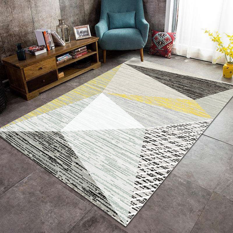 Modern geometrisch patroon Gebied Tapijt Modern Polyester Area Tapijt Anti-slip Tapijt voor woonkamer
