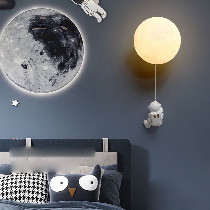 Kid Room One Head Wandleuchter Astronauten Boy Room Wandmontage Leuchte Leuchte