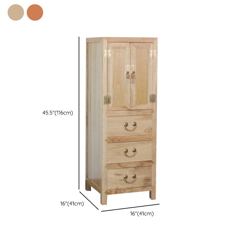 Traditional Solid Wood Storage Chest Bedroom Chest with Drawers