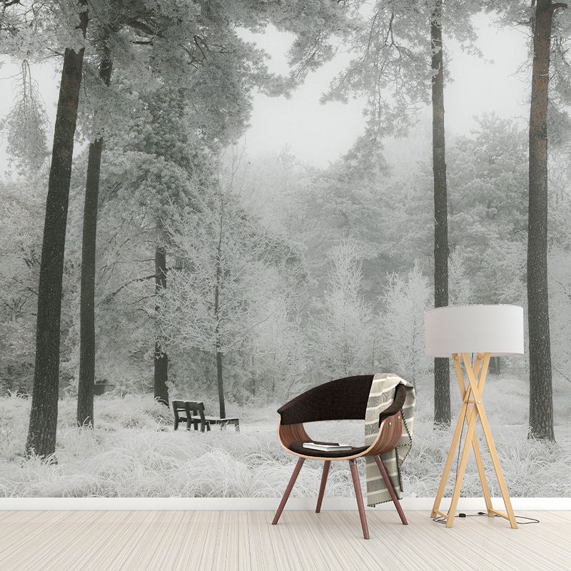 Customized Forest Scenery Wall Mural Mildew Resistant for Living Room Decor