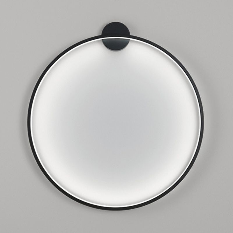 Iluminación de pared círculo en estilo moderno de silicona 1 lámpara de pared LED de luz