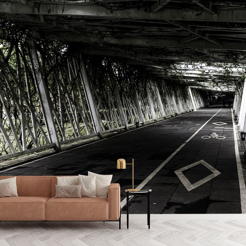 Modern Style Spatial Extension Mural Mildew Resistant Wallpaper for Wall Decor