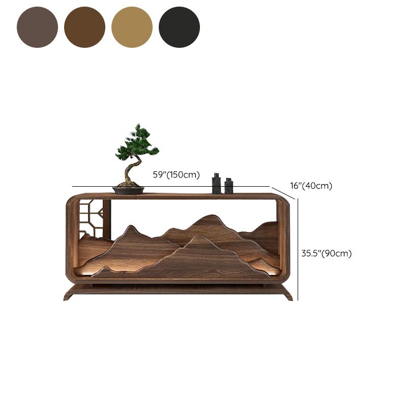 Rectangle Shape Contemporary Console Table Solid Wood Console Sofa Table