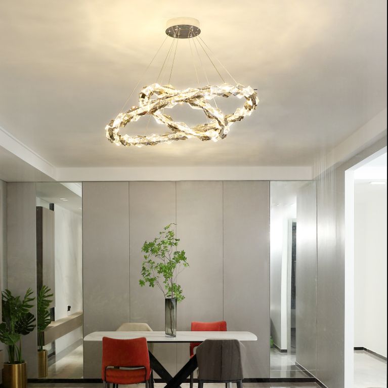 Chandeliers modernes pour la salle à manger Circular Chandelier suspendu plafonniers