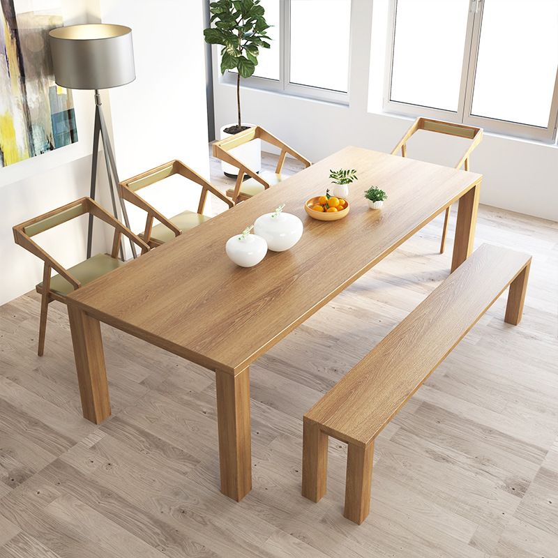 Modern 1/2/3/6/7 Pieces Dining Set Rectangle Wood Dining Table for Dining Room