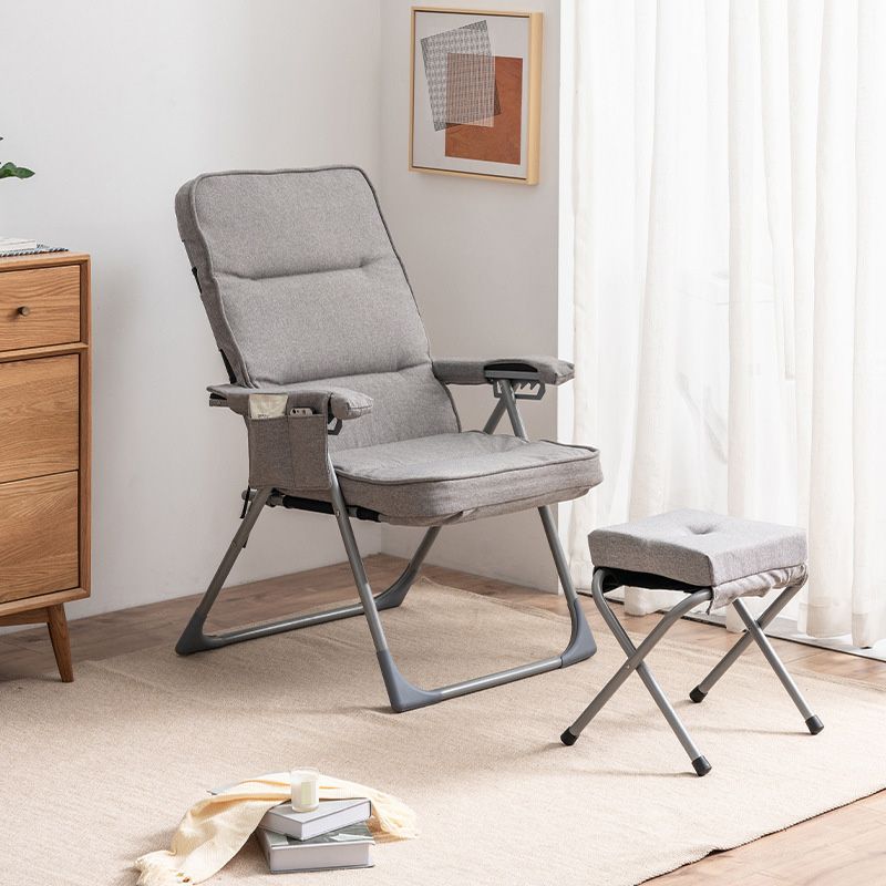 Linen Chair 21.6"L x 26.7"W x 41.3"H Convertible Chair for Living Room