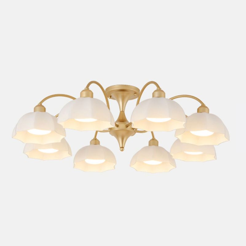 Modern Simple Iron Ceiling Light Dome Shape Ceiling Lamp for Bedroom