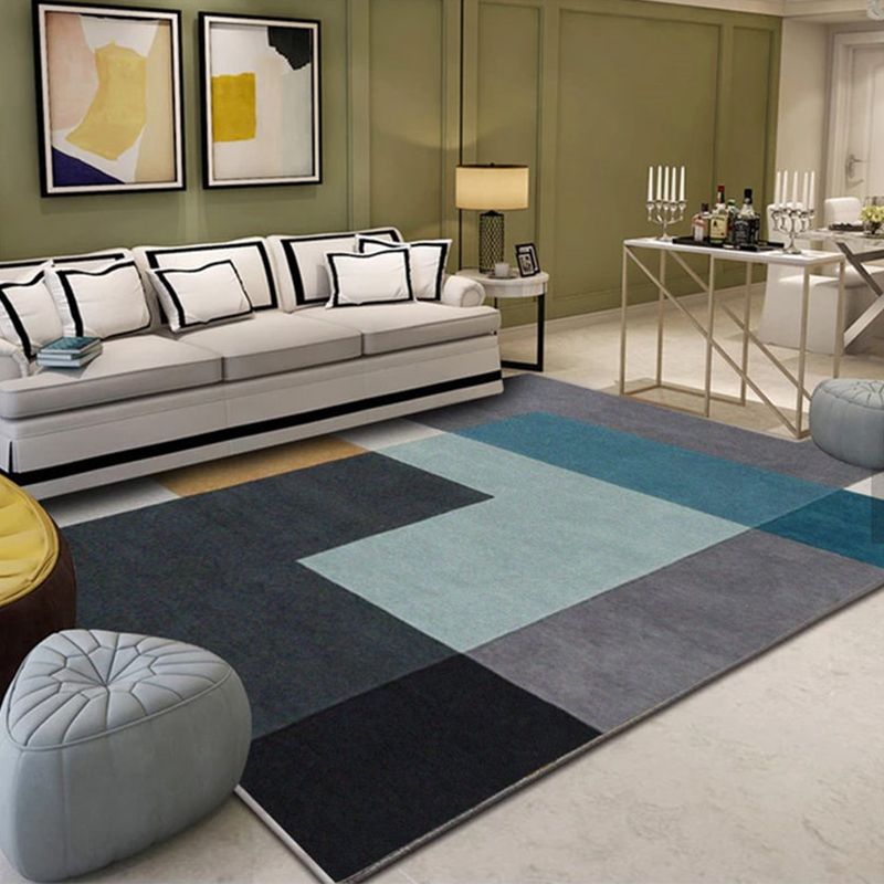 Casual rechthoek Print Rug Polyester binnen Tapijt Tapijt Non-Slip Backing Area Teken voor de woonkamer