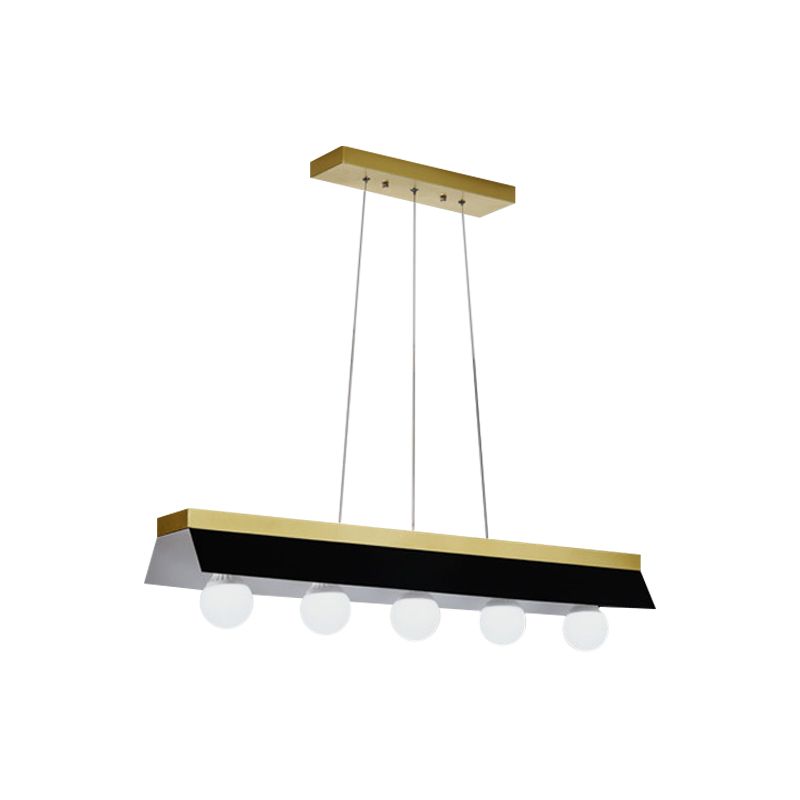 Black/White Billiard Light 3/5 Light Modern Metal Dining Room Lighting