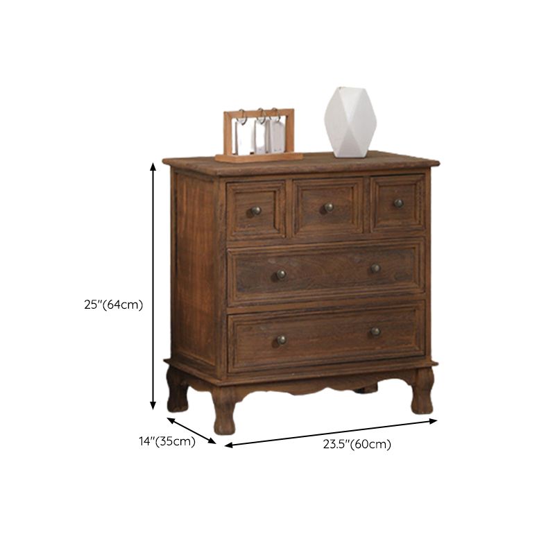 Contemporary Solid Wood Storage Chest Dresser Bedroom Dresser