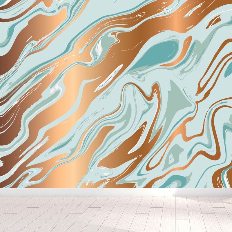 Large Flow Pattern Mural Decal Stain Resistant Contemporary Living Room Wall Art