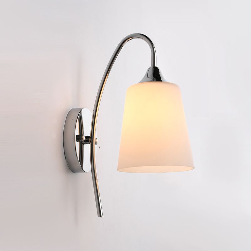 Aparcos de pared de pared de cono de 1 luces de estilo de pared de vidrio de estilo simple