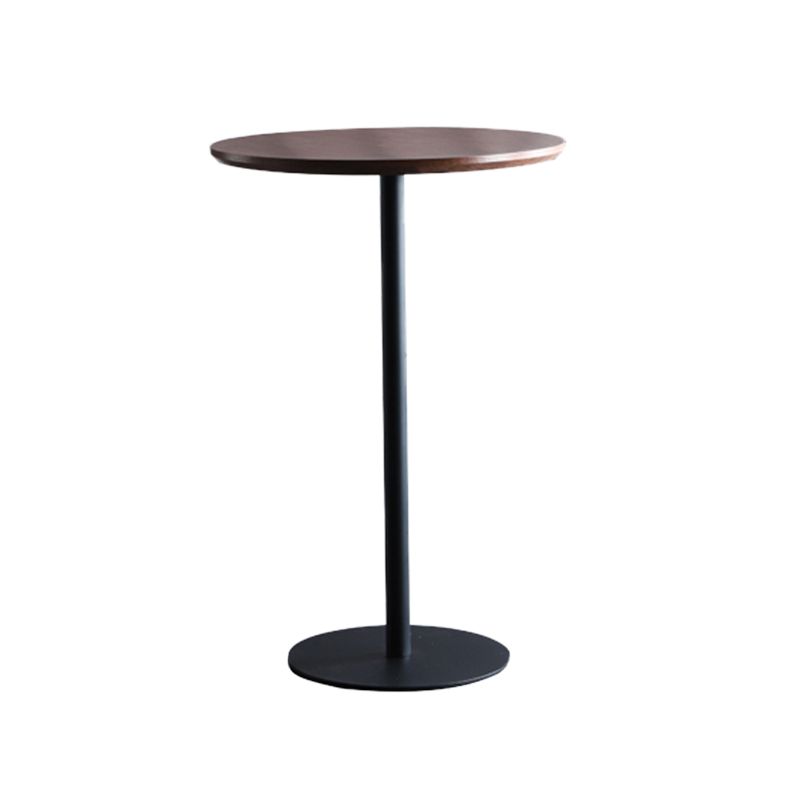 Industrial Solid Wood Bar Table Round Dining Table for Kitchen Living Room
