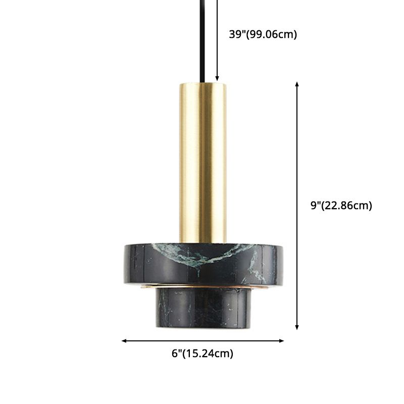 Tiered Pendant Light Fixture Minimalist Style Stone Ceiling Pendant Light for Bedroom