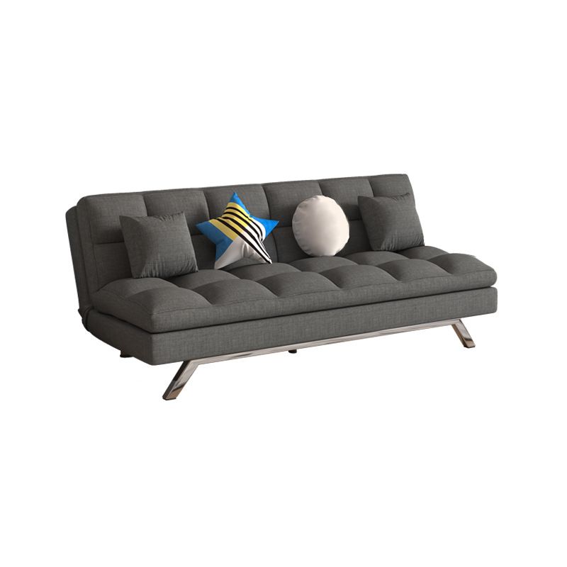 Modern Convertible Sofa Bed Hair Pin Legs Seating with Pillows