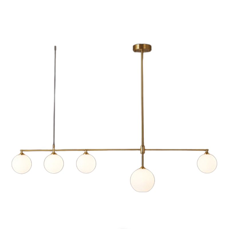 Linear Ceiling Pendant Light Modern Glass Pendant Light Fixtures for Dining Room