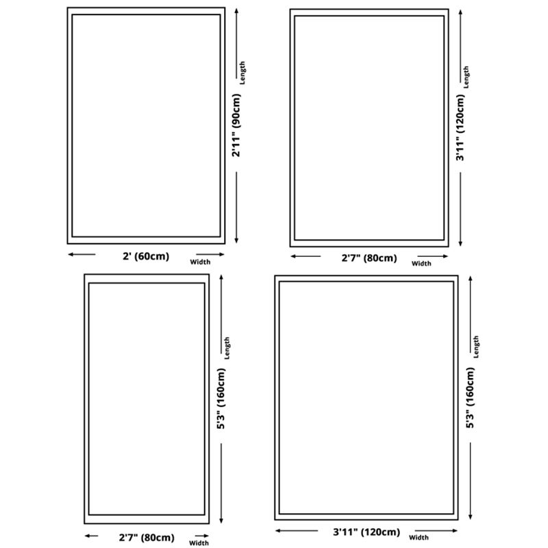 Blue Contemporary Carpet Polyester Abstract Rug Anti-Split Backing Indoor Carpet for Home Decor