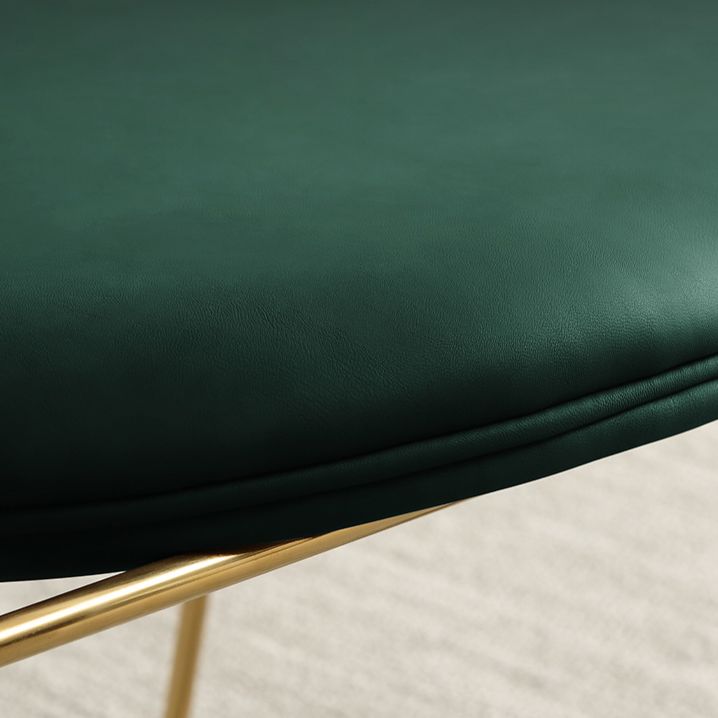 Silla de comedor interior tapizada de metal con respaldo abierto, sillón interior de estilo moderno, individual