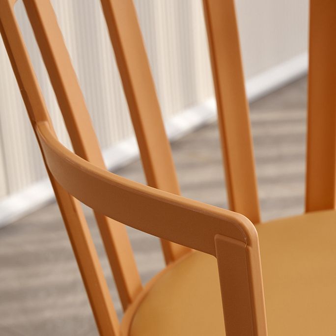 Modern Dining Chairs Arm Dining Chair with Plastic Legs for Kitchen