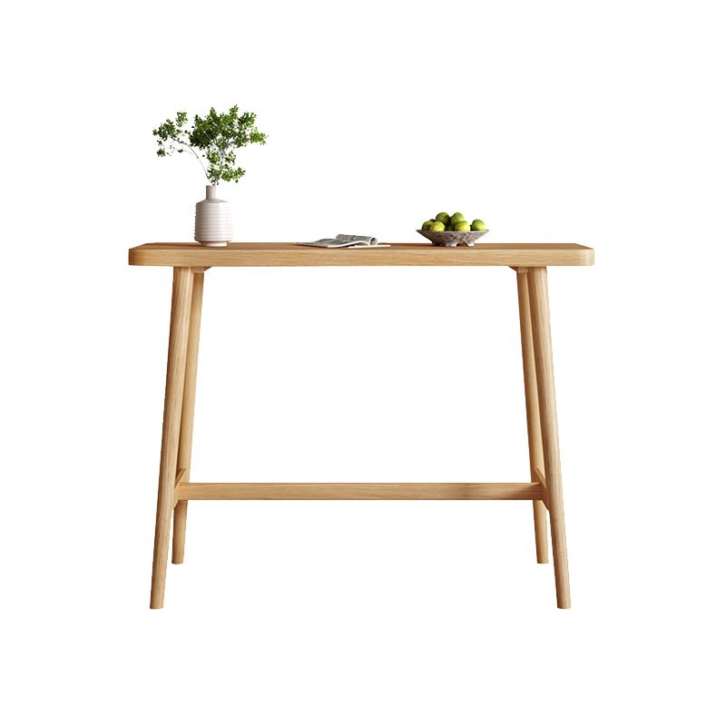 Modern Solid Wood Bar Table Rectangle Dining Table for Kitchen