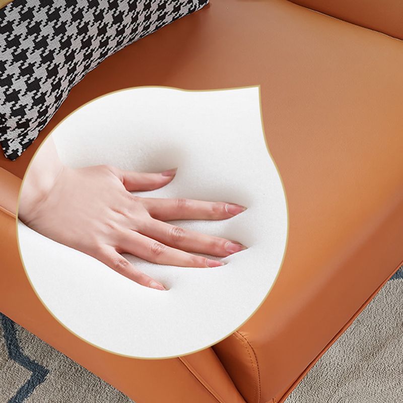 Faux Leather Wingback Chair 30.31" L x 37.79" W x 34.64" H Arms Chair for Living Room