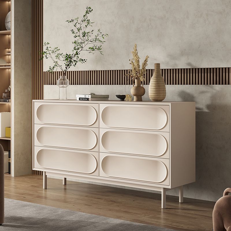 Modernism Horizontal Double Dresser Dresser with Drawers Storage for Bedroom