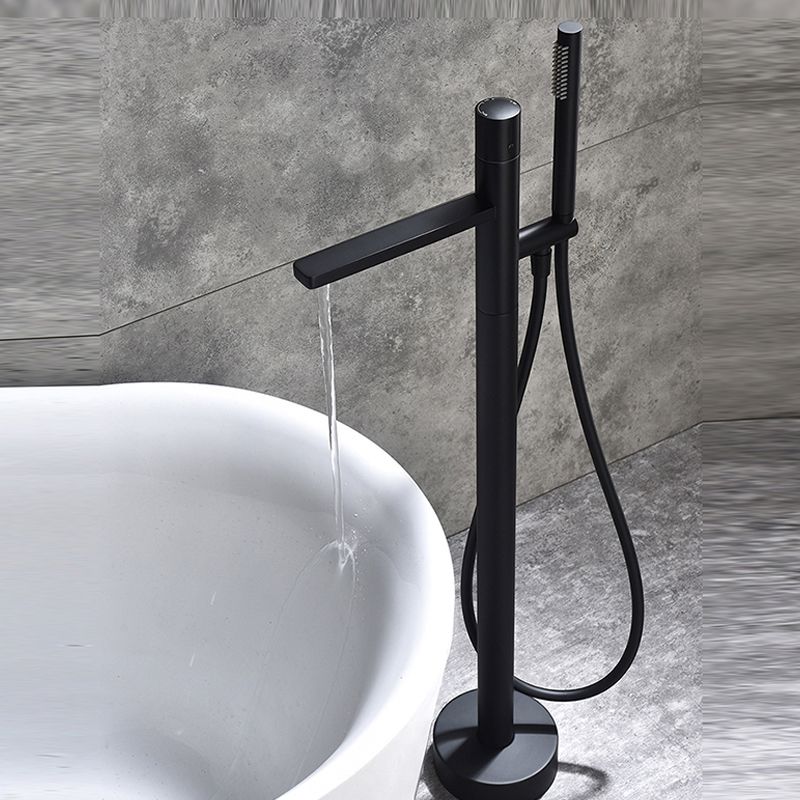 Modern Floor Standing Faucet Handheld Shower Head Bathtub Faucet