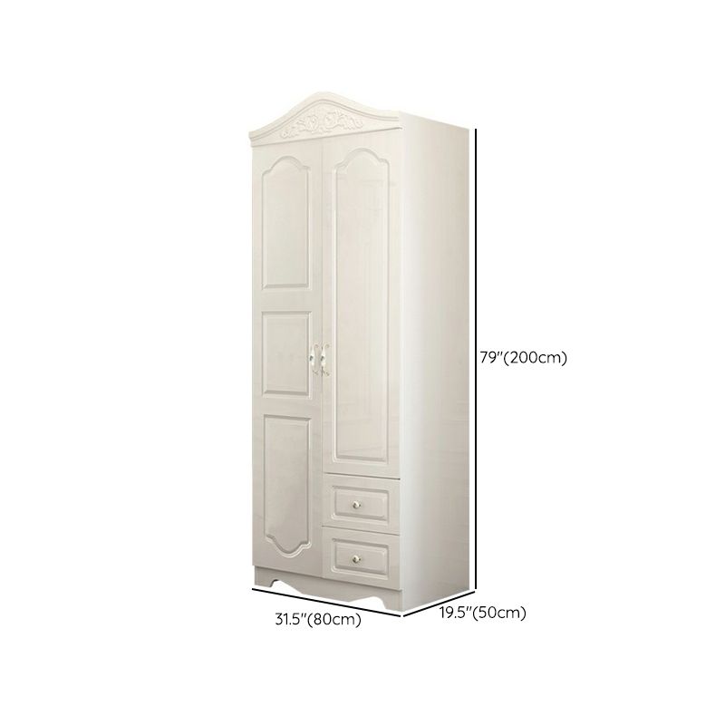French Country Wardrobe Armoire Engineered Wood Wardrobe Closet