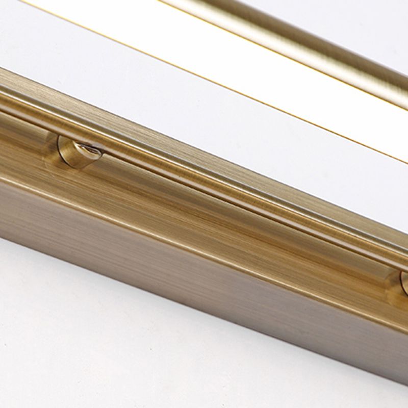 Minimalism Vanity Lighting Metal Wall Light Fixture in Gold for Bathroom