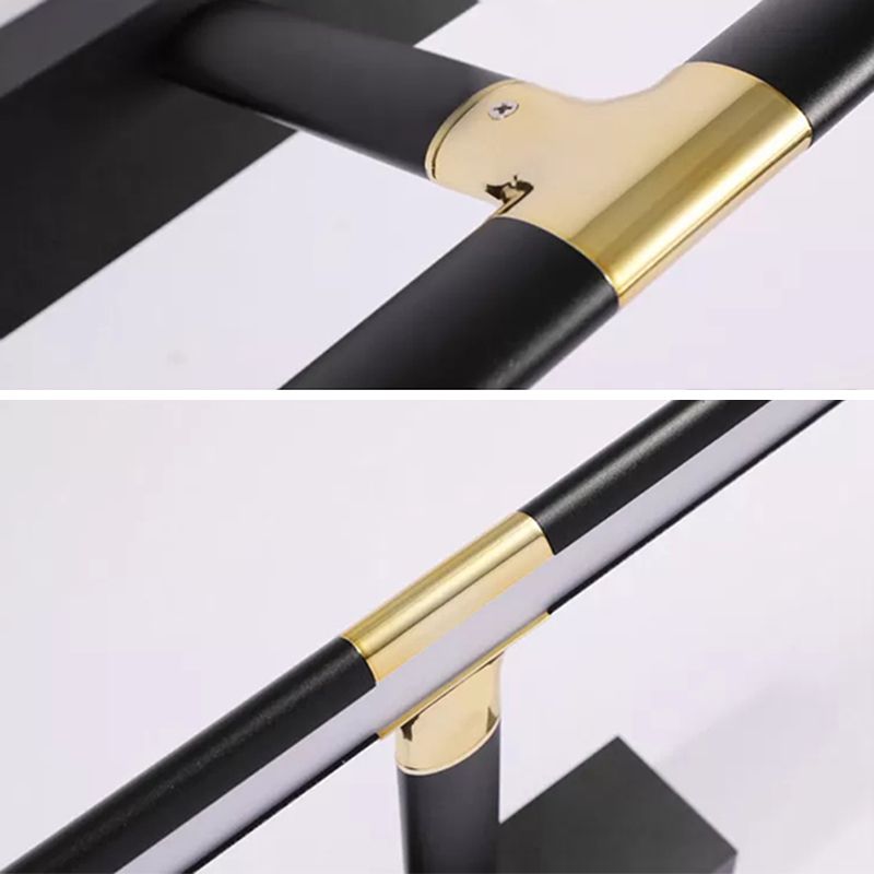 Elongated Vanity Light Fixtures Modern Simplicity Metallic Wall Mount Lamp for Bathroom