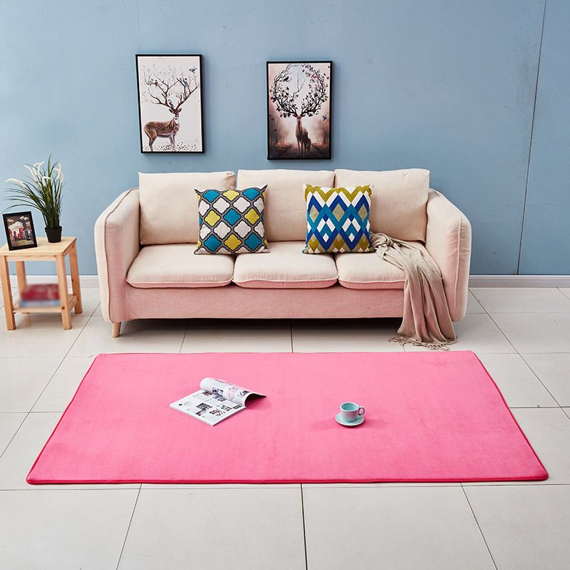 Colorful Indoor Rug Polyester Washable Rug Non-Slip Area Rug for Living Room