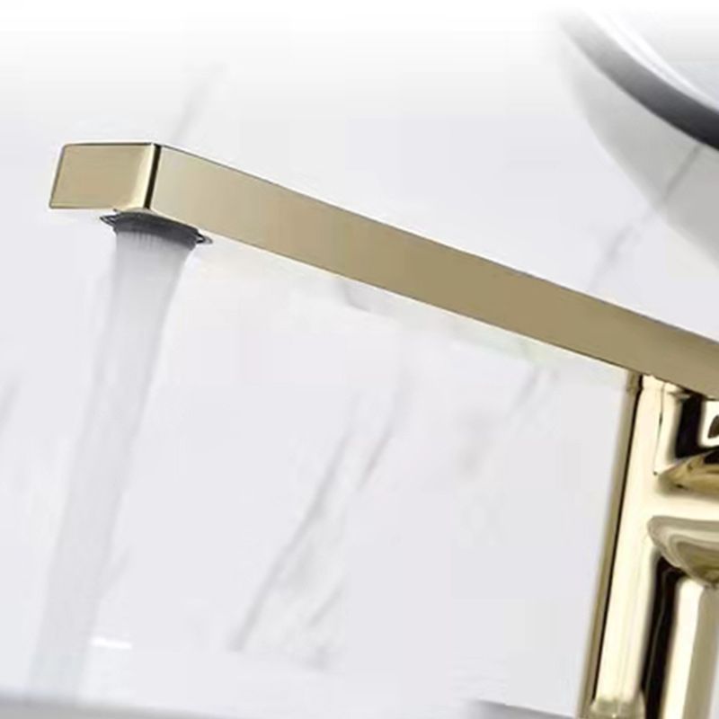 Modern Brass Bathroom Sink Faucet Low Arc with Knob Handle Vessel Faucet