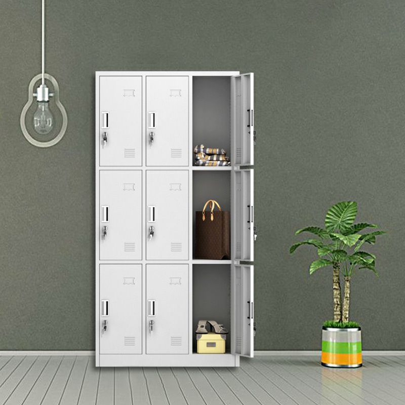 Hinged Door Storage Cabinet for Home Contemporary Metal Cabinet