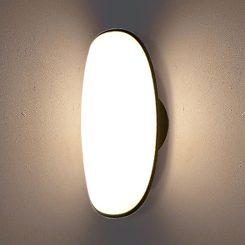 Simple Wall Sconce Curl Outdoor Wall Light Fixture with Acrylic Shade