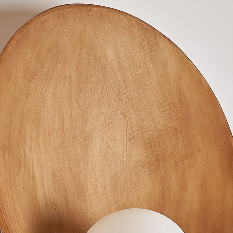 Modernism Resin Wall Lighting 1-Light Glass Shade Wall Mount Light for Foyer