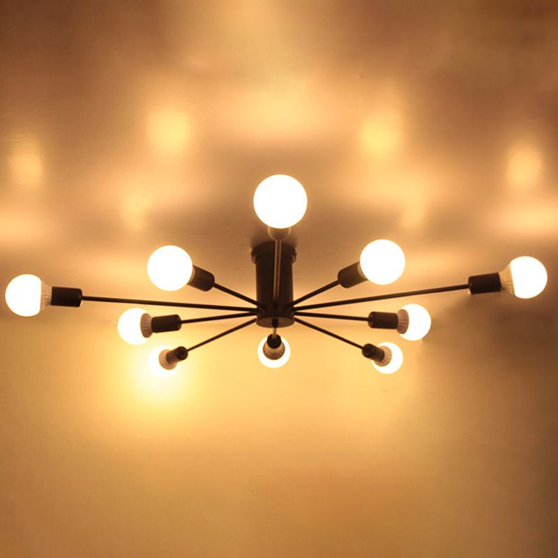 Faculteur de plafond en métal créatif de style nordique