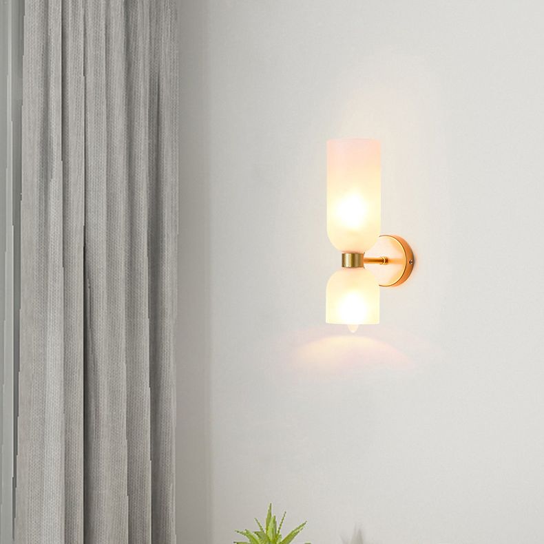 Moderne Einfachheit mit Sandglaswand montiertes Leuchtenleuchten Glasmontage Leuchte für Wohnzimmer