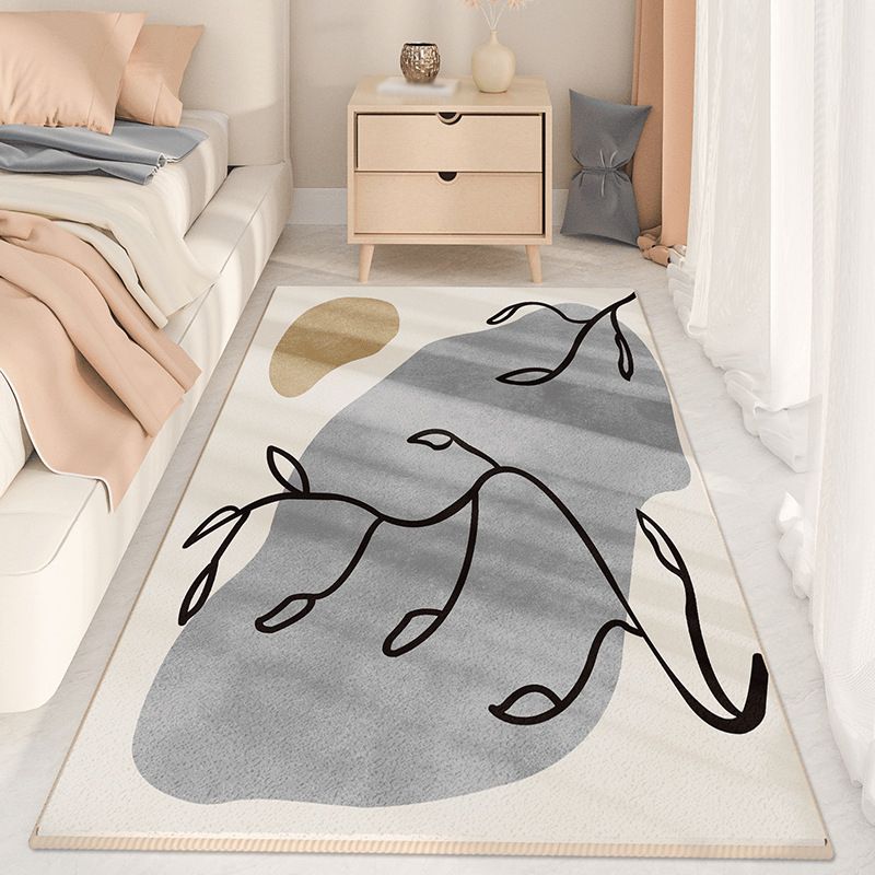 Tapis moderne beige en Polyester, pièce de couleur, résistant aux taches, pour l'intérieur, pour la décoration de la maison
