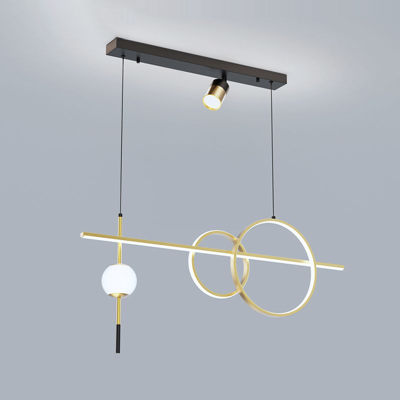 Nuova lampada a sospensione in metallo a LED LINEAD LED LED LAD per sala da pranzo