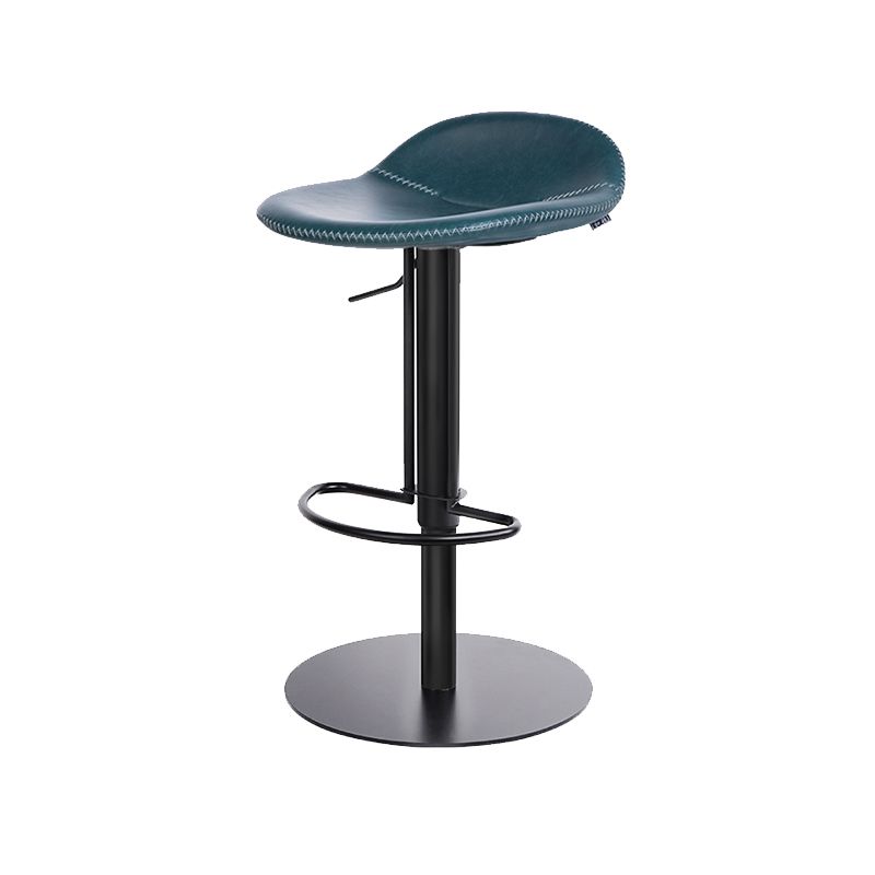 Leather Bar Stool Backless Counter Stool for Bristol with Swivel