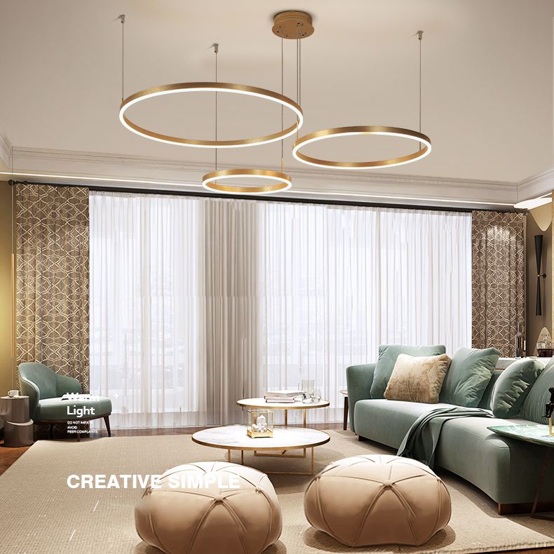 Moderno lampada sospesa a sospensione a sospensione a sospensione a soffitto orbicolare