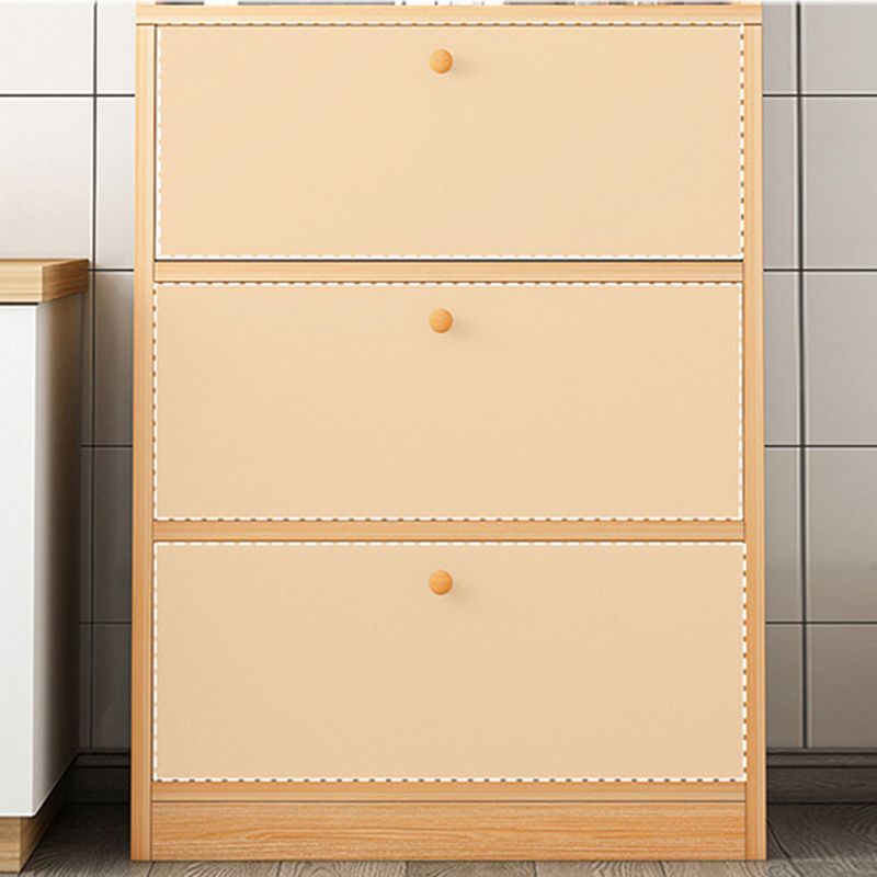 Modern Wood Accent Chest 3.77" Wide with Drawers and 1 Shelf
