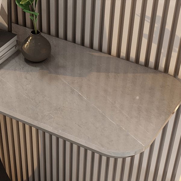 Stone Console Table Scratch Resistan Table Rectangle Accent Table 31.49" High